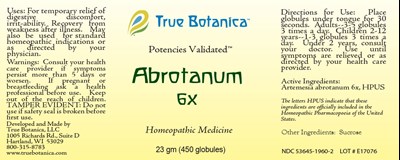 Abrotanum 6X - Abrotanum 6X 25 gm v1 11 2013